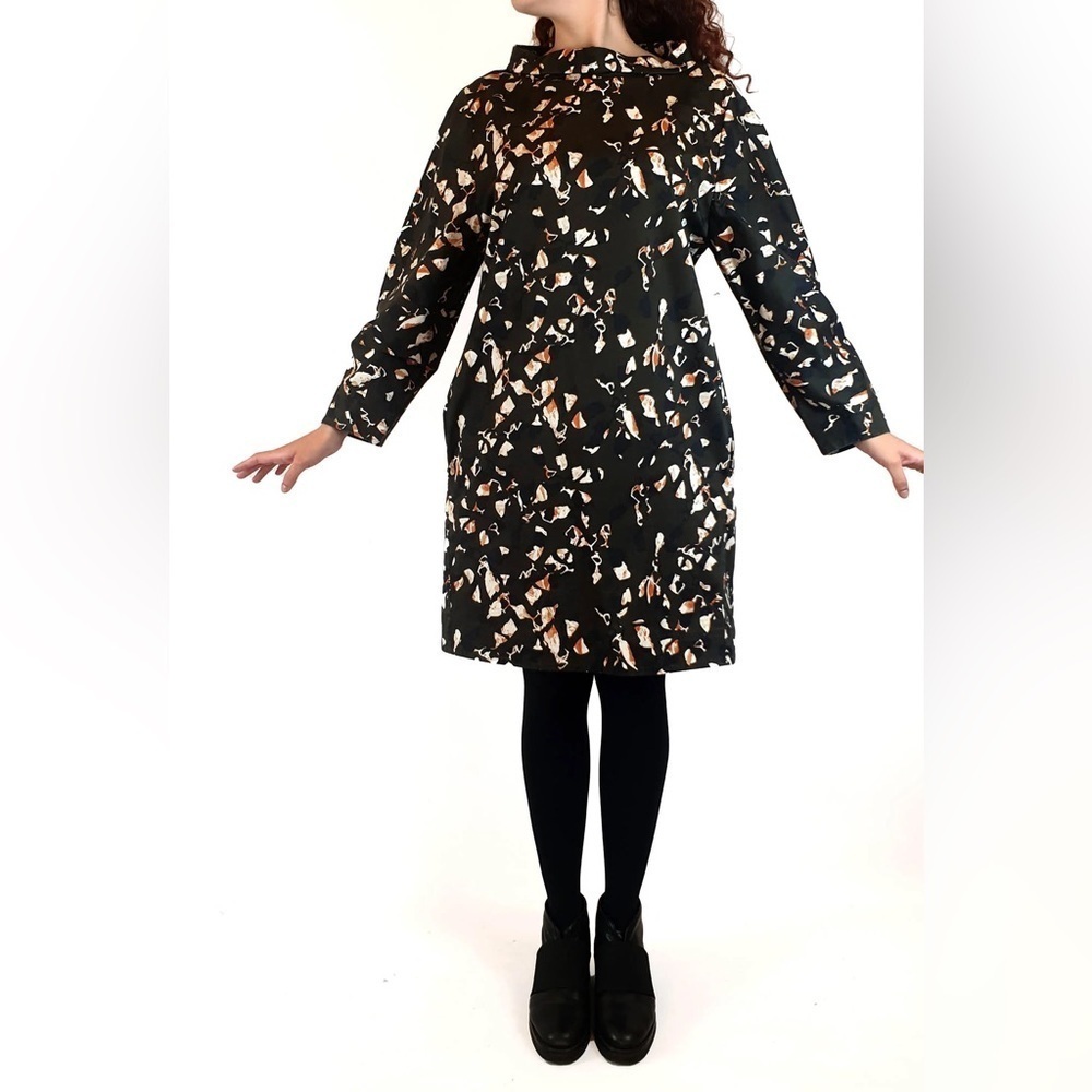 COS Abstract Patterned Cotton Shift Dress